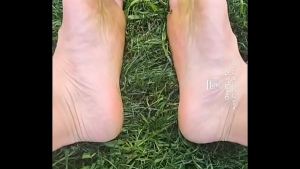 Feet flexing in the grass…