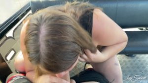 Risky Public Blowjob In A Cableway Cabin