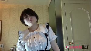 Short-Hair Japanese Teen Wants Intense Orgasm and Creampie
