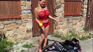 Busty MILF Magician Lenushka Doll Squirts Hard in the Car!