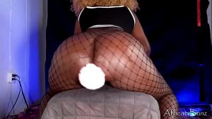 Ebony Bunny with Huge Butt Plug Twerks and rides big Dicks Collection – AfricanBunz