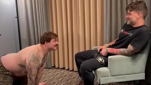 Foot Fag Worships & Gets Fucked up