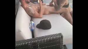 Hard Rough Fuck & Suck on Las Vegas Balcony