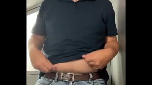 HORNY IN THE TRAIN TOILET TEASE