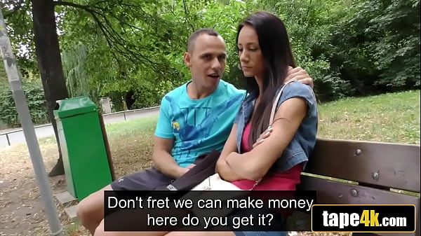 Hot Brunette Girlfriend Becomes Slut for Some Cash with Asshole Boyfriend Watches