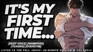 Making Your Boyfriend Whimper For His First Time… | Audio Erotica | Deep Voice | Male Moaning