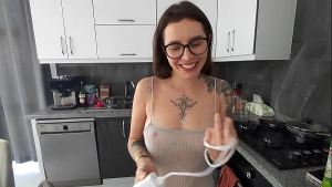 My husband just left, and you’re already fucking me in the ass!?