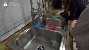 Redhead and Brunette give stranger a double blowjob he will never forget