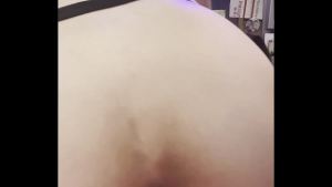 Self fuck from behind