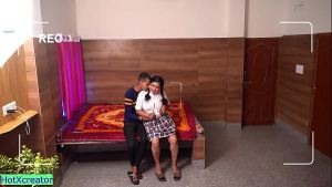 Sexy College girl fucking with wearing college uniform! Indian College Sex