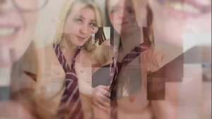 Two Redhead Uniformed Students Eat Pussy and 69