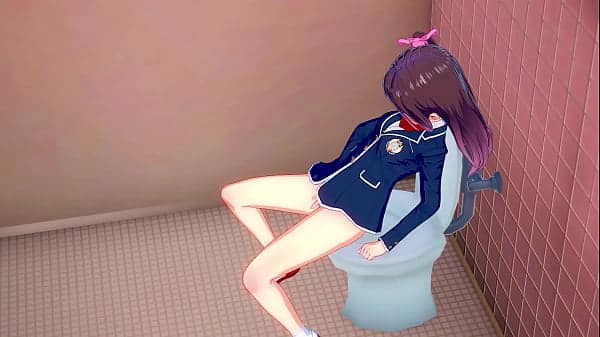 Hentai girl masturbating in the school’s bathroom