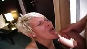 German MILF in her first porn movie