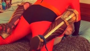 Granny’s Mr Incredible Fucks WonderWoman