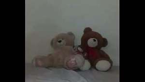 Switch up my non electronic toy bear friends a little before checking to see if I still have more semen for free 1