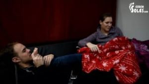 Warming up her cold sexy feet (soft soles, big feet, foot worship, college feet, sexy toes, 20 yo)