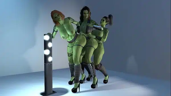 Futa Ork Standing Anal Train