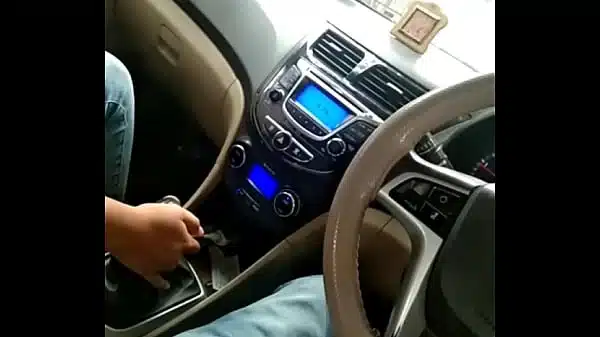 NRI girl masterbate to her boyfriend in car