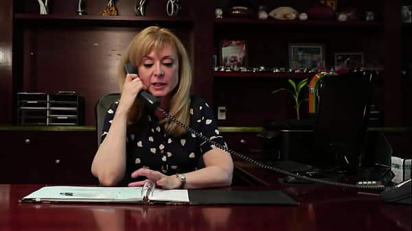 Pretty Blonde Angela Attison Licks Pussy Of Job Hopeful.