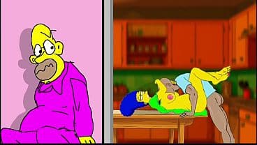 Simpson Parody Porn Cartoon. Slut Wife Does not miss the opportunity to fucked in secret from her husband With other guys. Wife Cheat