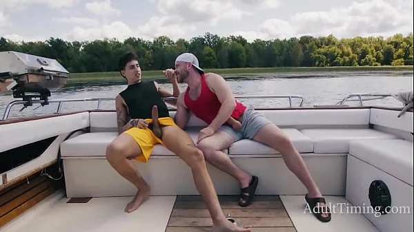 Straight Blue Balls Gone Gay On Blue Waters – Angel Elias, Marcus McNeil