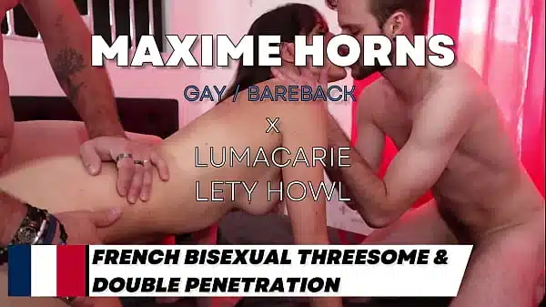 SUBSCIBERS ONLY full lenght – Pussy to mouth Double penetration cum swaping French bisexual threesome maxime horns bareback