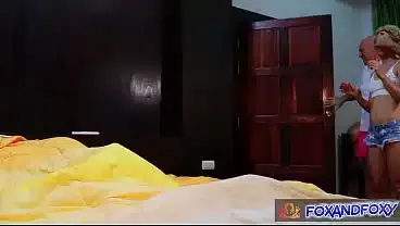 Male sex doll as Christmas gift: bisexual threesome bareback double penetration with cum face