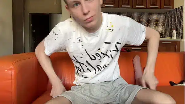 18yo Slim Hottie Drains Every Drop Moaning