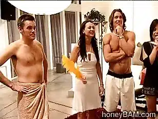 Brunette hotties with stunning bodies go naughty in XXX reality show