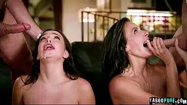 I AM SHOCKED! Her asshole became her fucked up family’s property! Rissa May gets anal strap-on fucked by her stepmom, and then her stepdad and stepbrother join in!