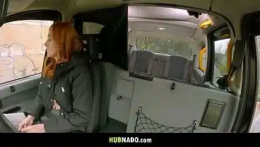 Riding Dave Candle hard in the Fake Taxi, ending with a mouthful!