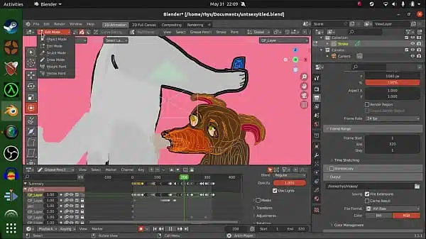 some usefull tips on makeing 2d porn useing blender
