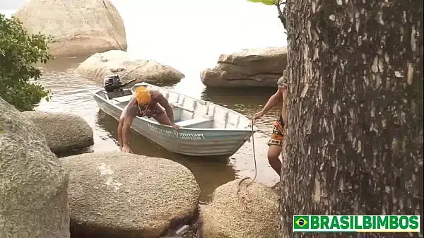 Two Guys Find Lost Latina Wanesse Boyer who can’t wait to Pay them Back at BrasilBimbos