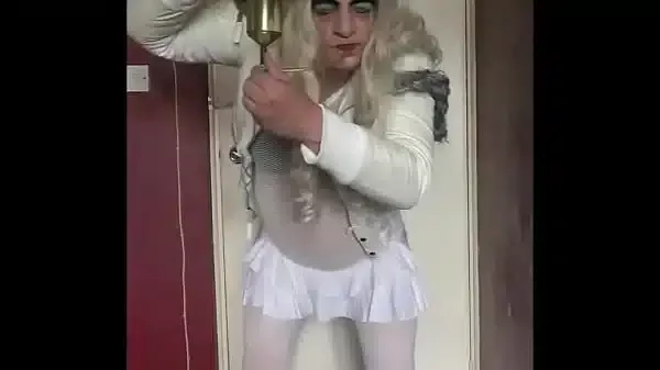bisexual crossdresser  still waiting for another mans piss to fill his tube up so he can swallow every last drop like he has just done with his own