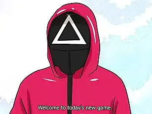 Squid Game porn – make a masked man cum!