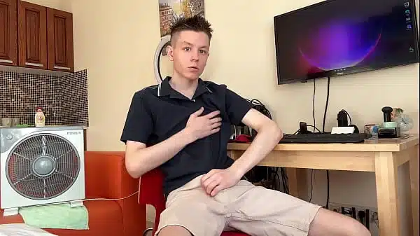 Young Slim Twink Edges For Ages Then Massive Eruption