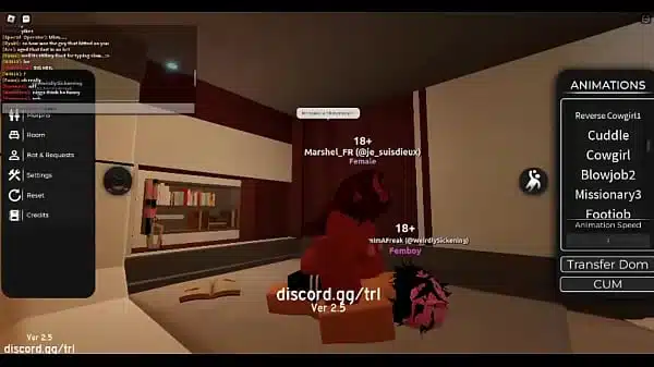 Roblox Porn | Devil Girl Slurps Femmie Cock