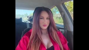 Long Hair Big Tits Stepmom Artemisia Love Smoking Fetish sesh in the car